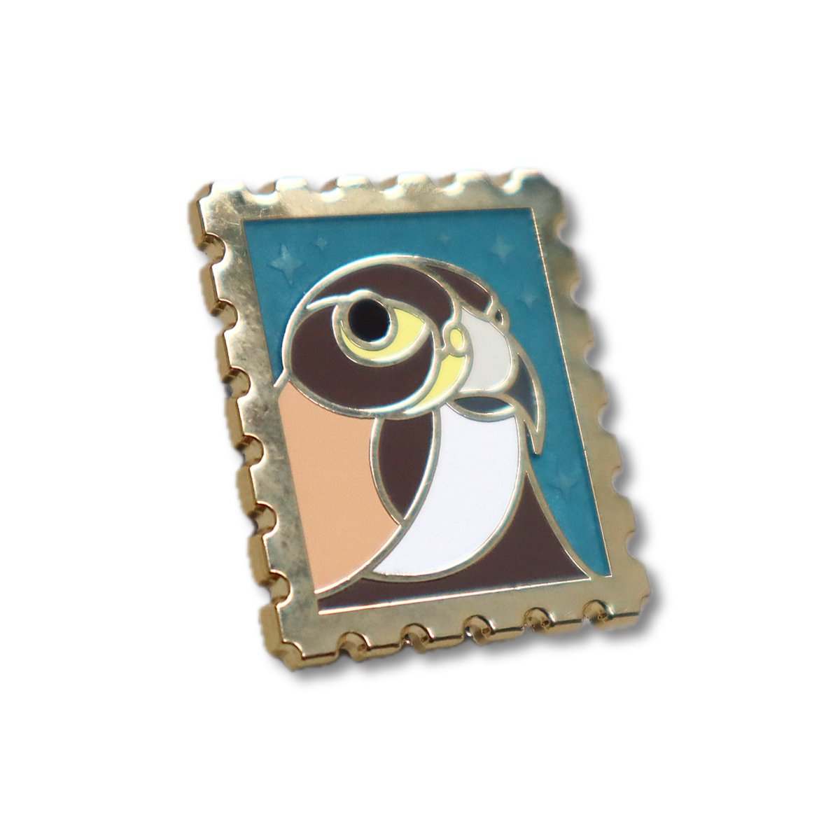 Par Avian II • Karearea Stamp Enamel Pin