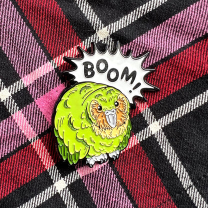 Boom! Kakapō Enamel Pin