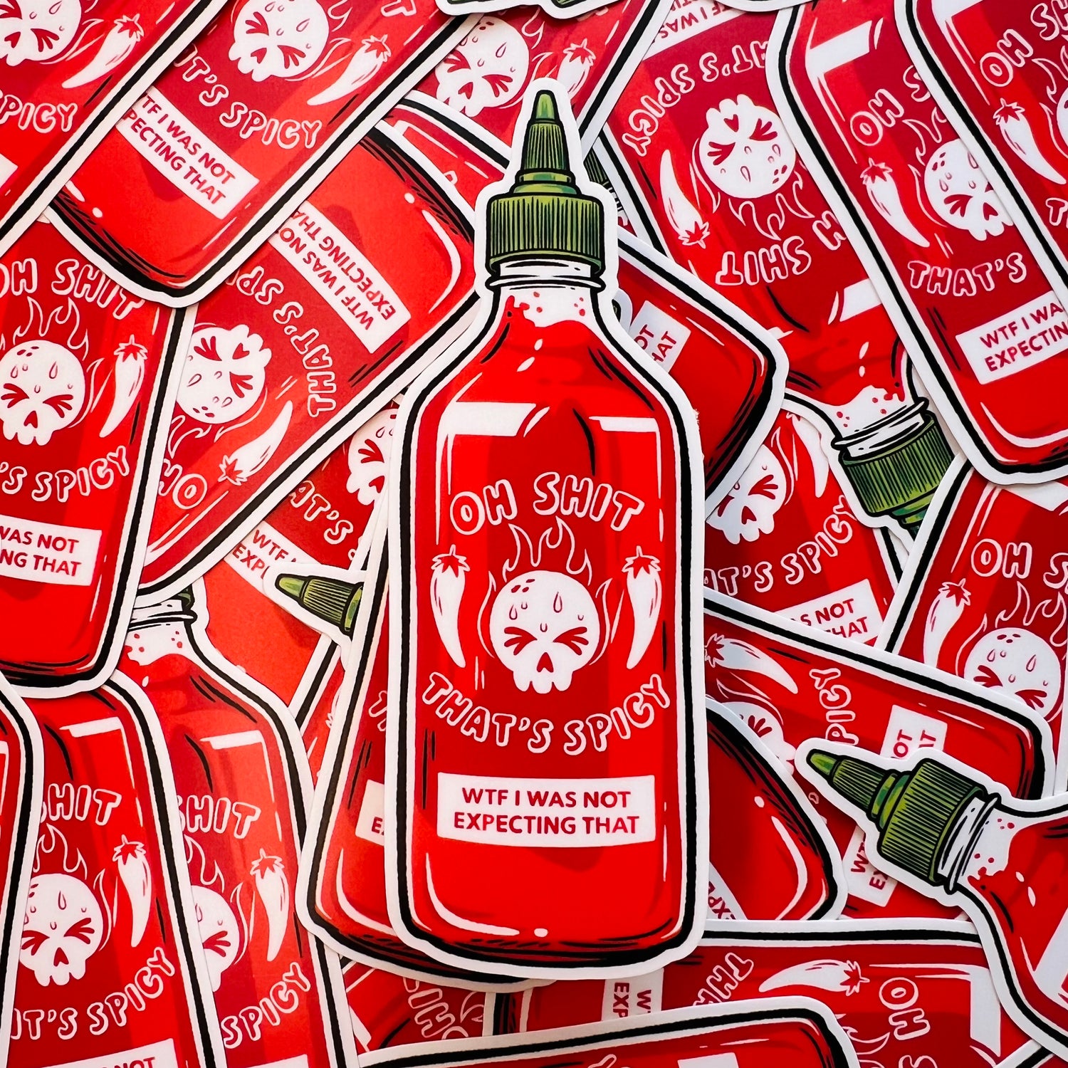 Spicy Sriracha Sticker