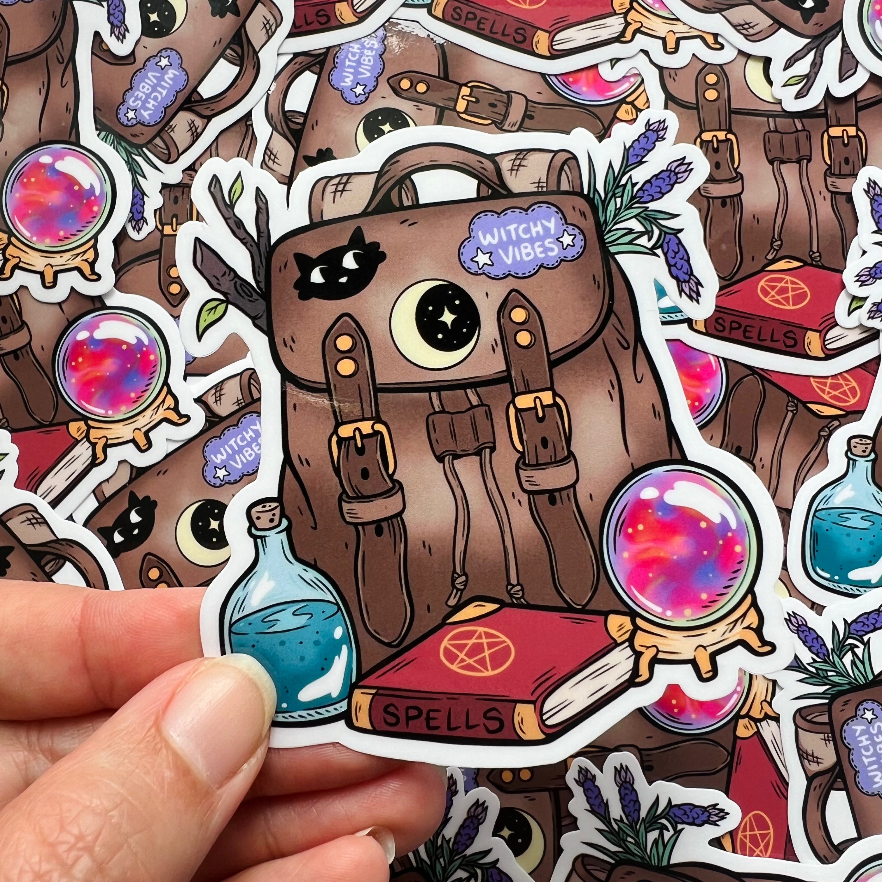 Summer Nights Witch Backpack Sticker