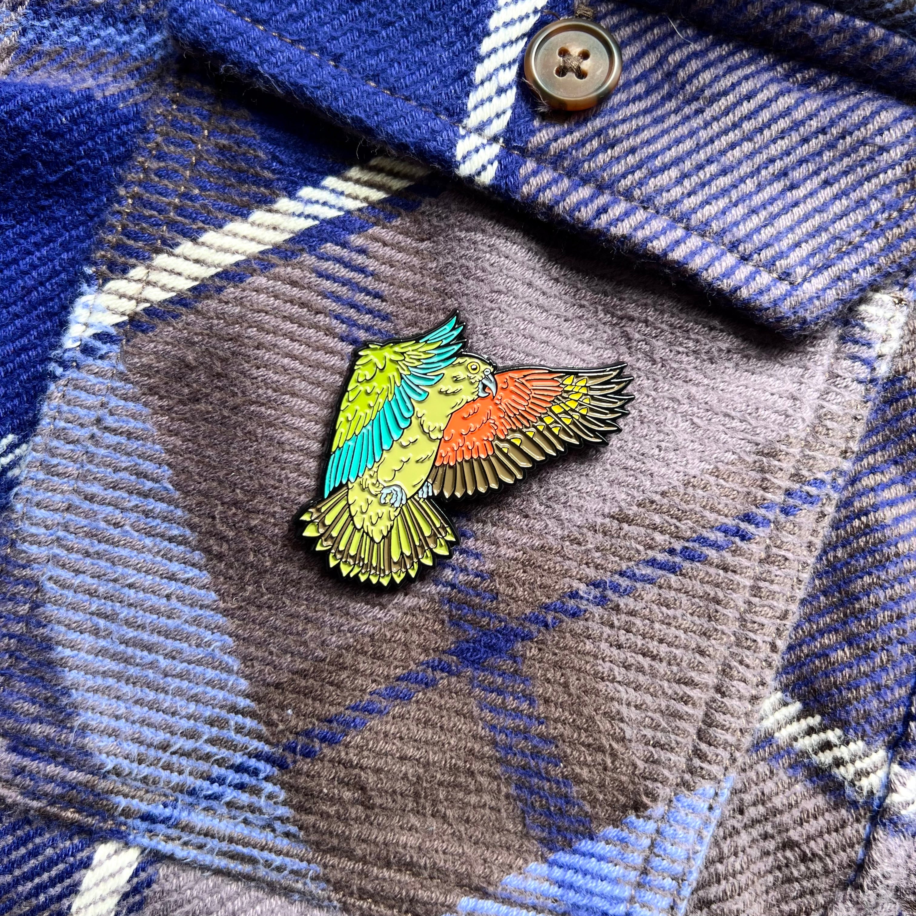 Flying Kea Pin