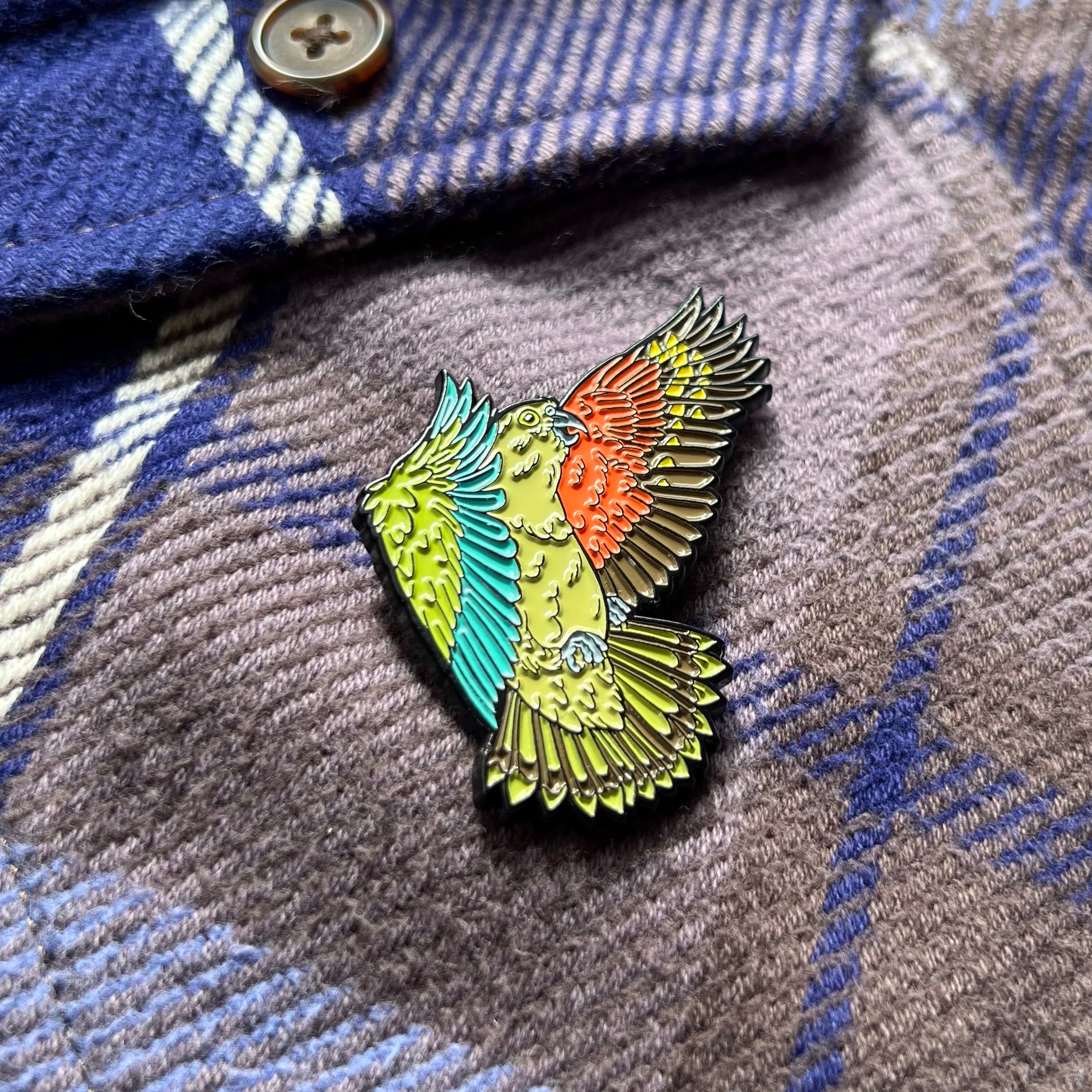 Flying Kea Pin