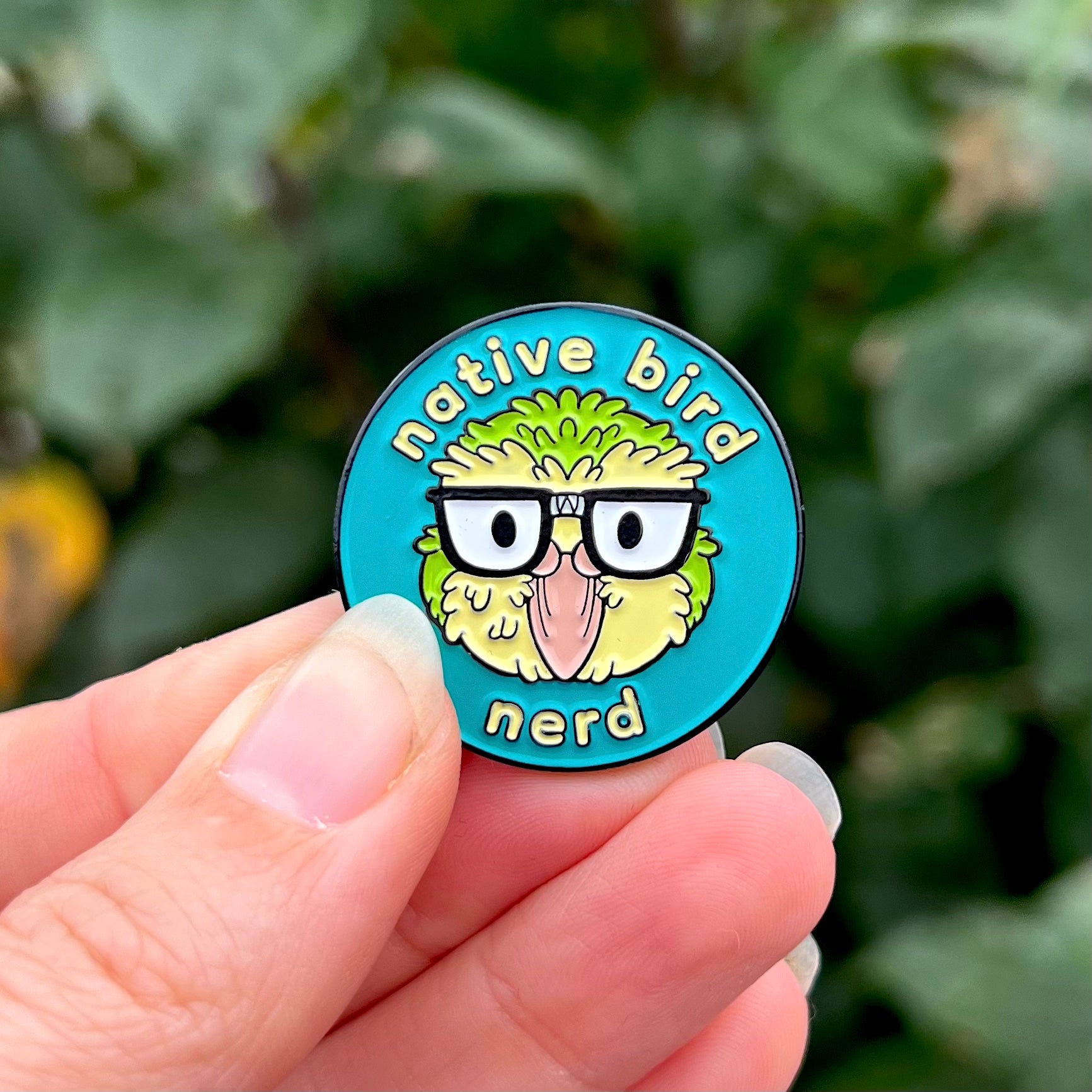 Native Bird Nerd Pin