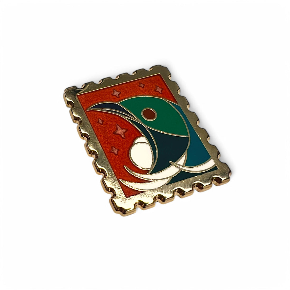 Par Avian I • Tūī Stamp Enamel Pin