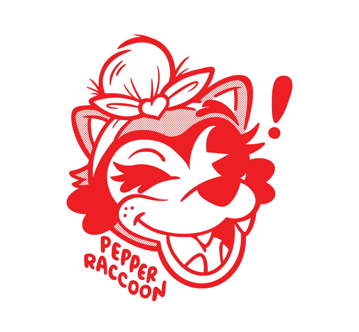 Pepper Raccoon Tattoo Ticket
