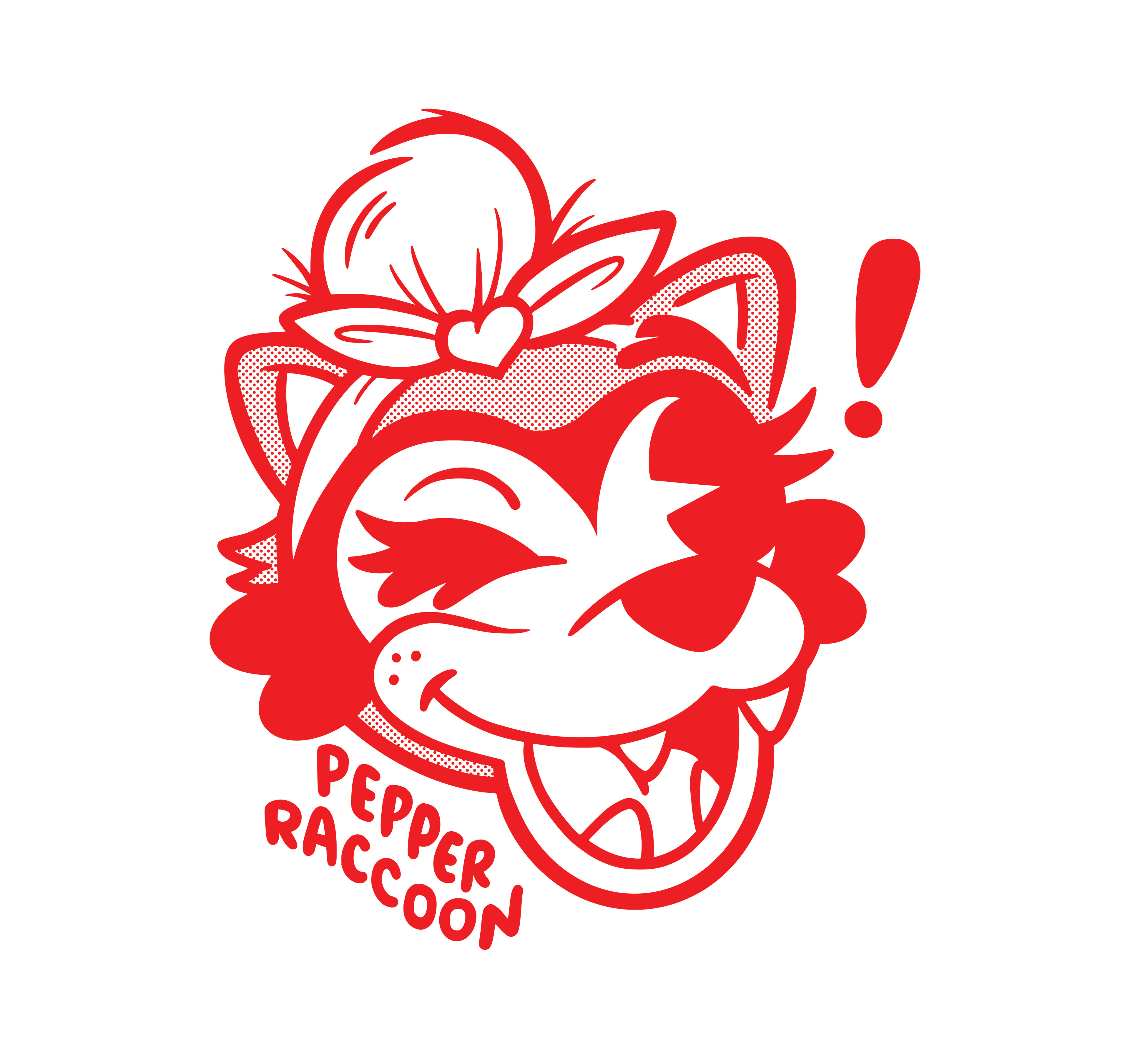 Pepper Raccoon Tattoo Ticket