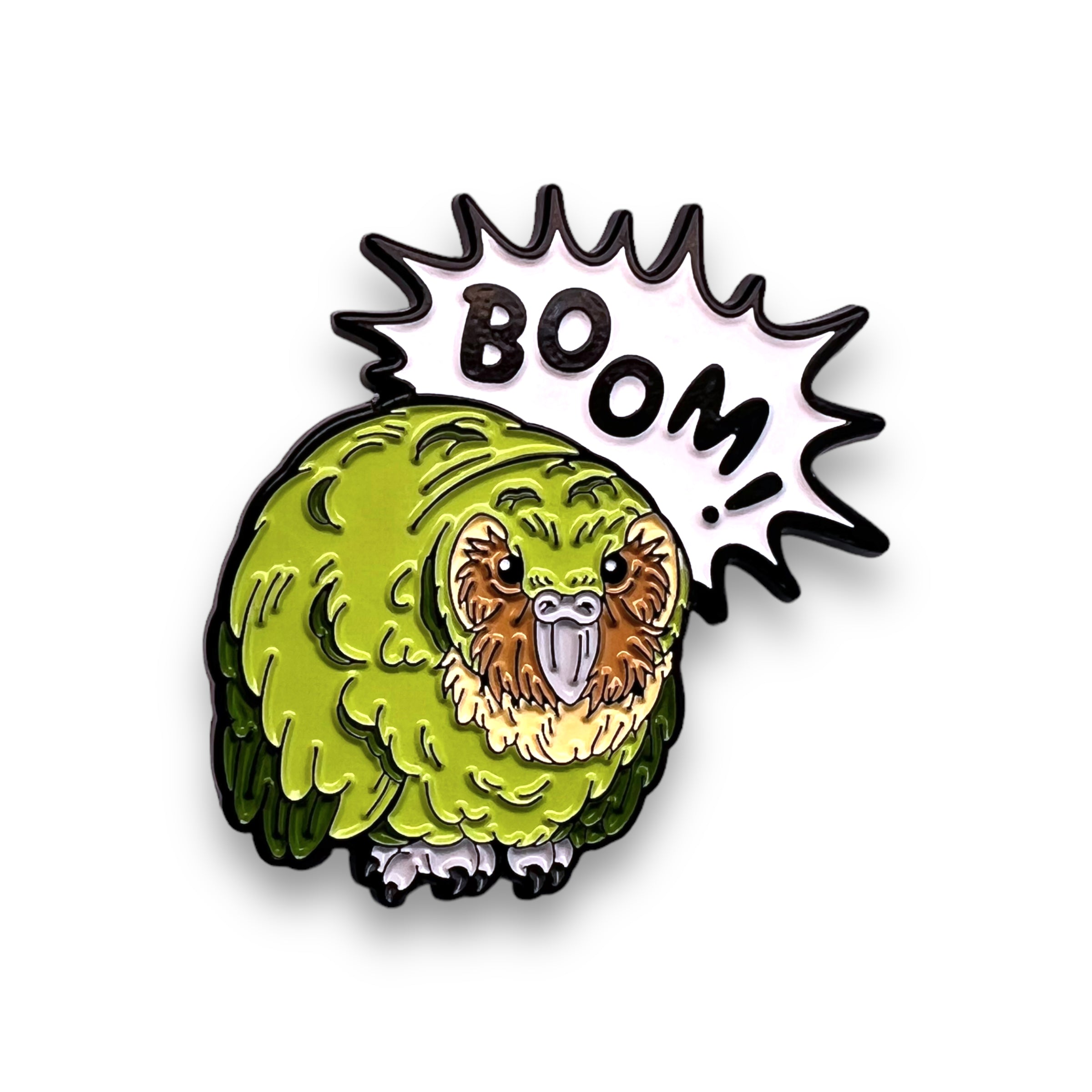 Boom! Kakapō Enamel Pin