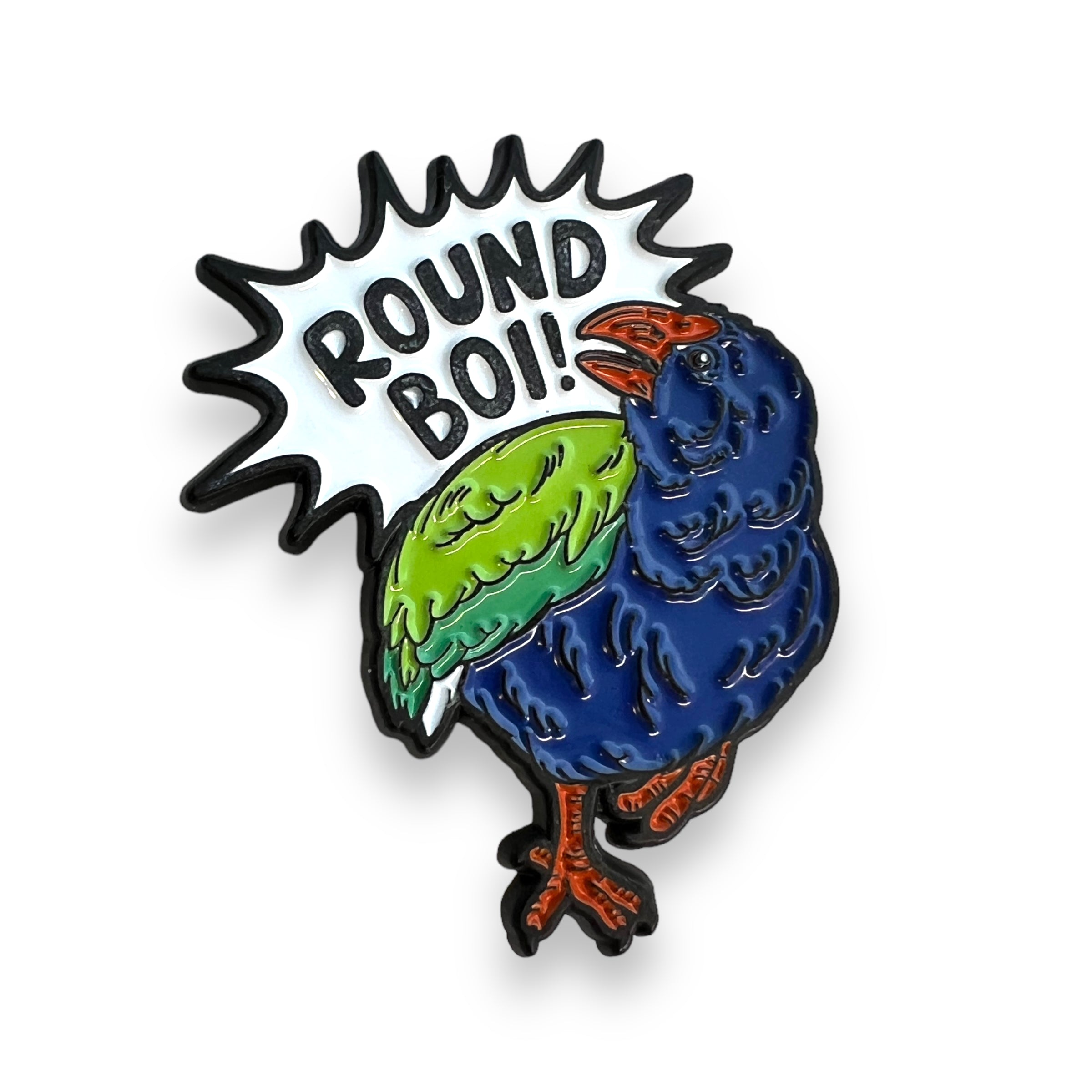 Round Boi! Takahē Enamel Pin