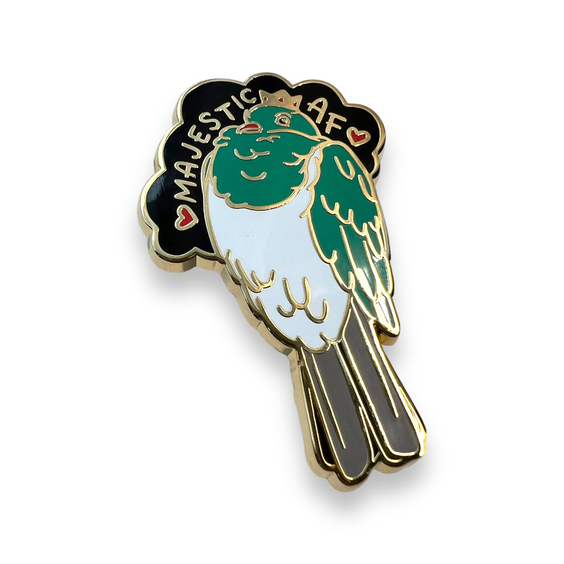 Majestic AF Kererū Enamel Pin