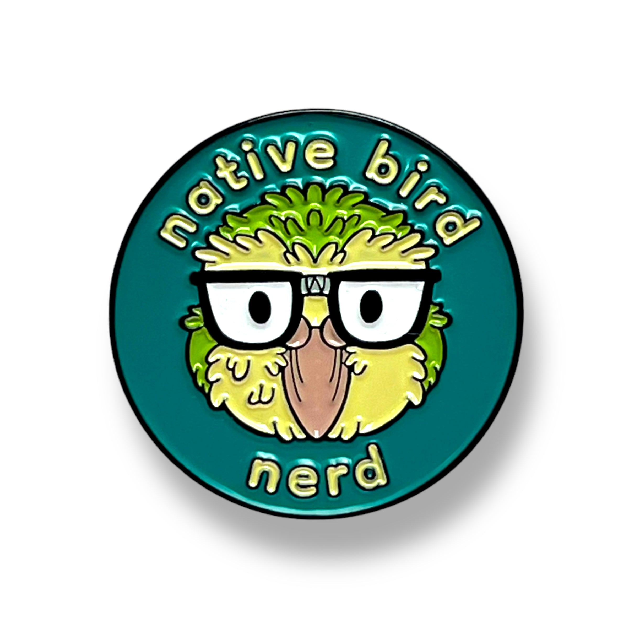 Native Bird Nerd Pin