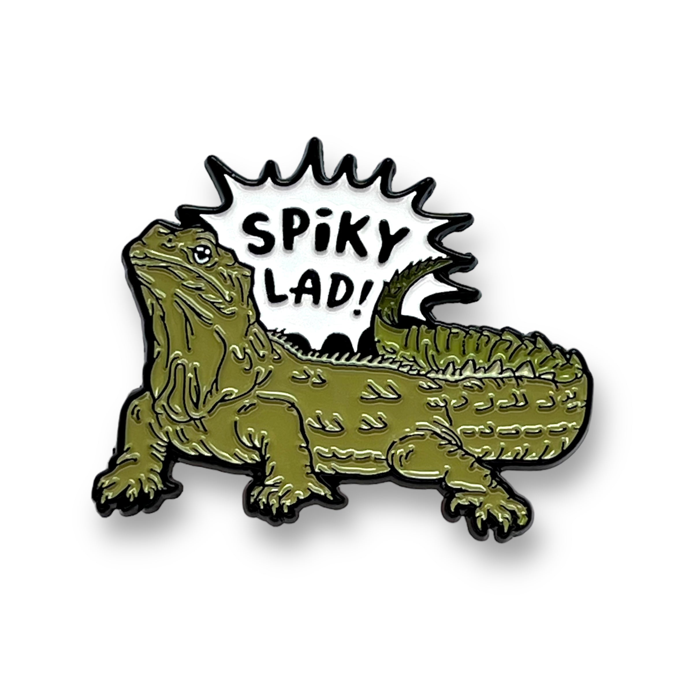 Spiky Lad Tuatara Pin