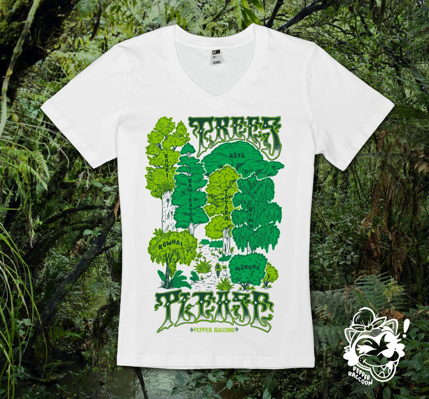 Trees Please T-Shirt • Aotearoa Native Trees