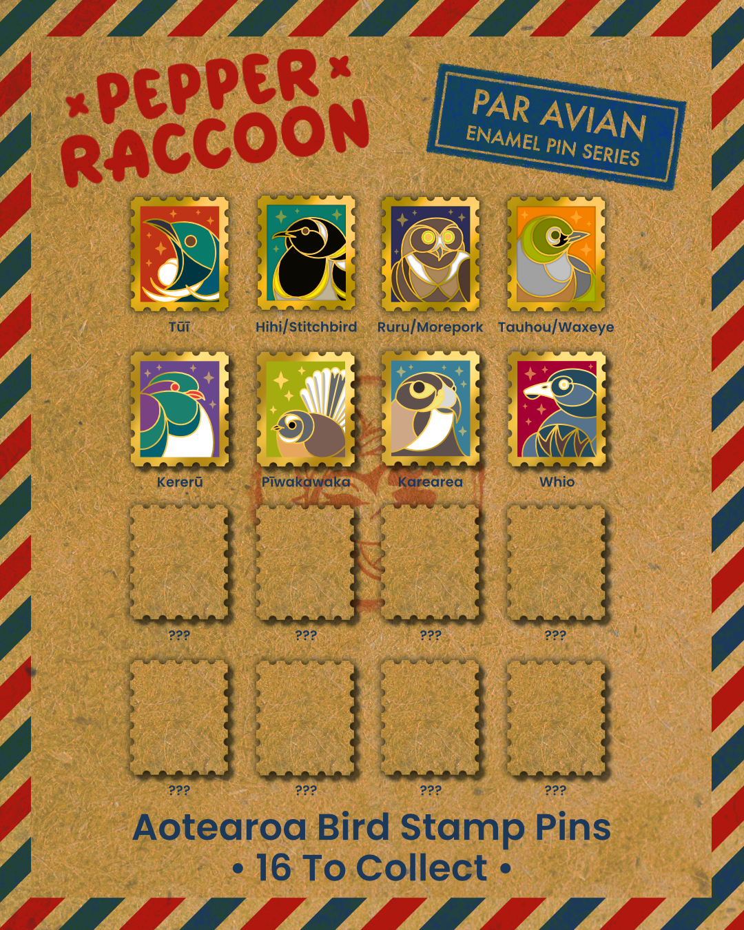Par Avian Series I • Enamel Pin Set