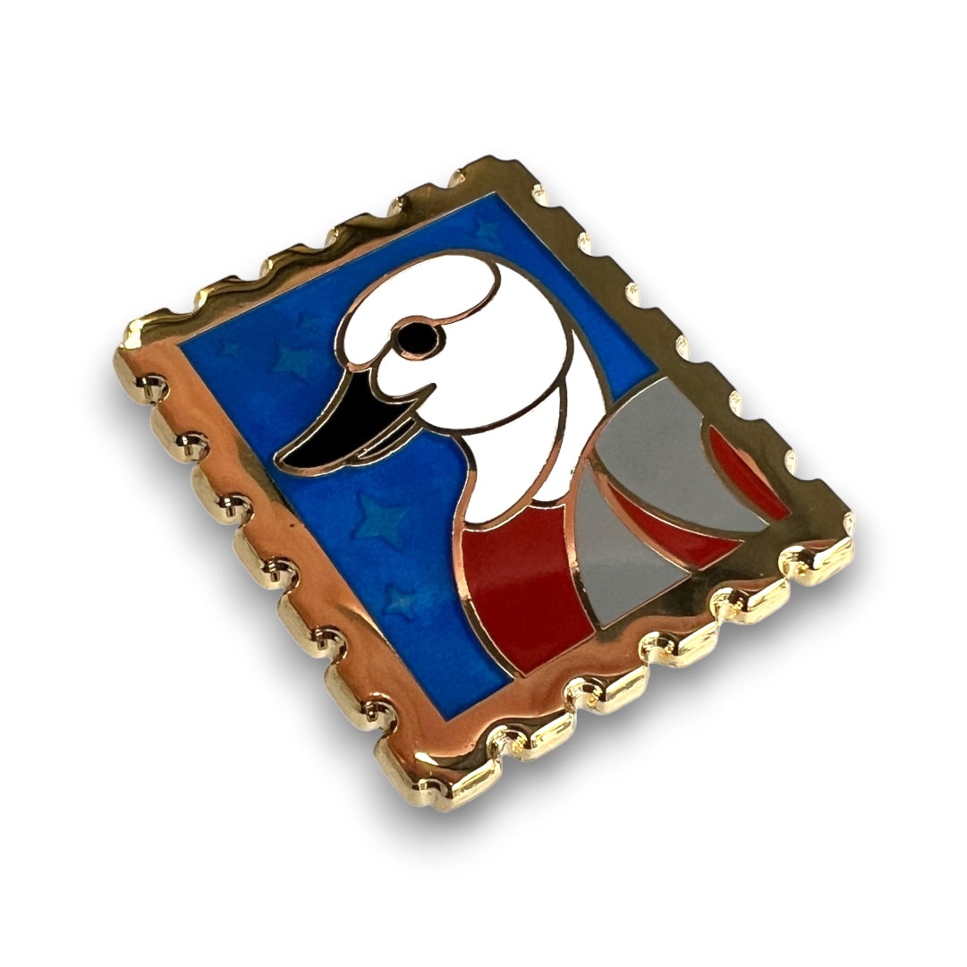 Par Avian IV • Pūtangitangi Stamp Enamel Pin