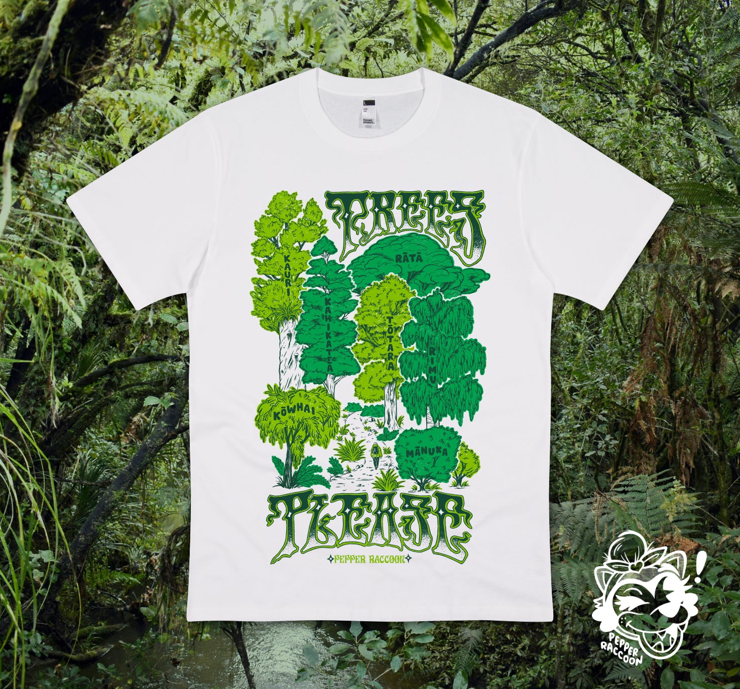 Trees Please T-Shirt • Aotearoa Native Trees