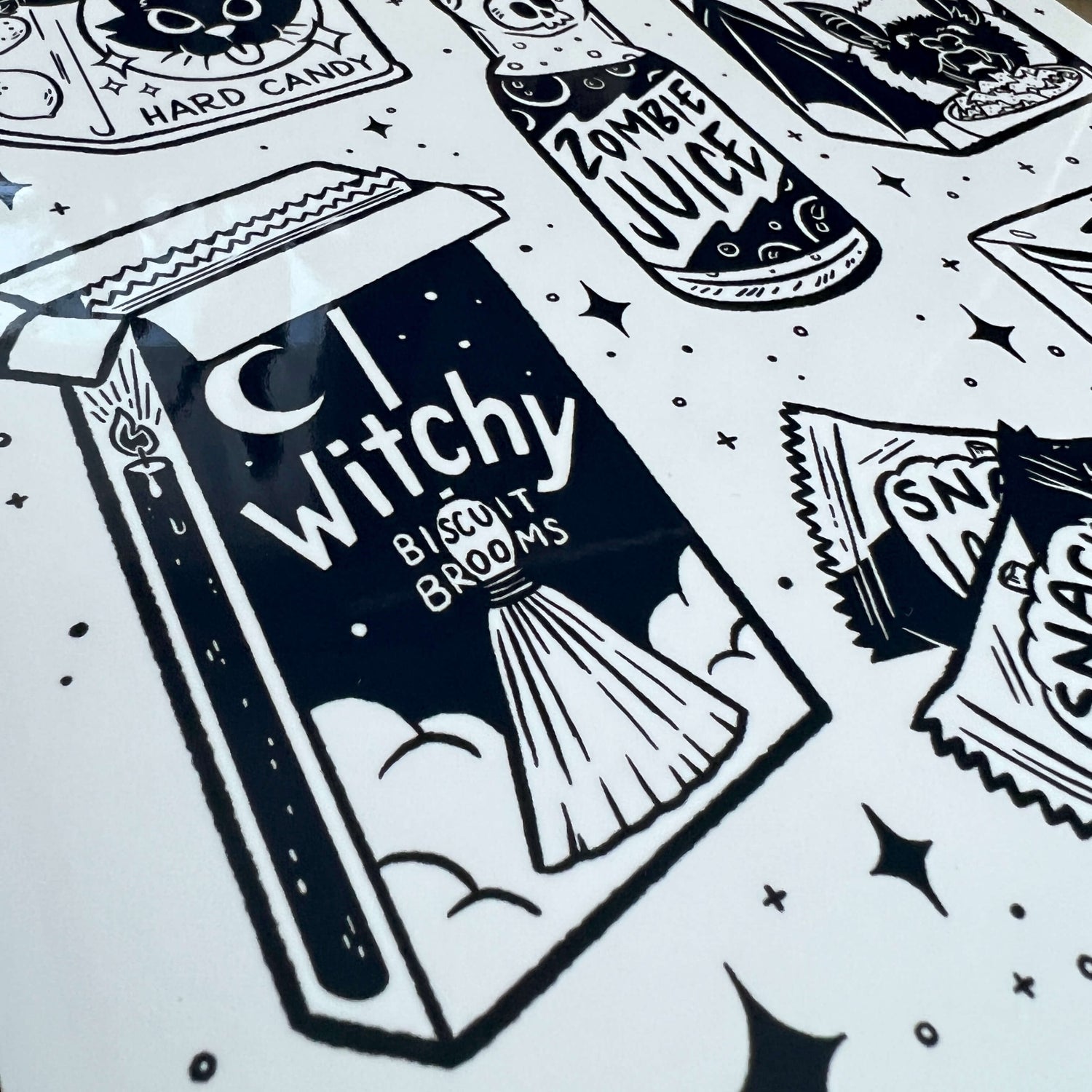 Tricky Treatzzz Tattoo Flash A4 Art Print