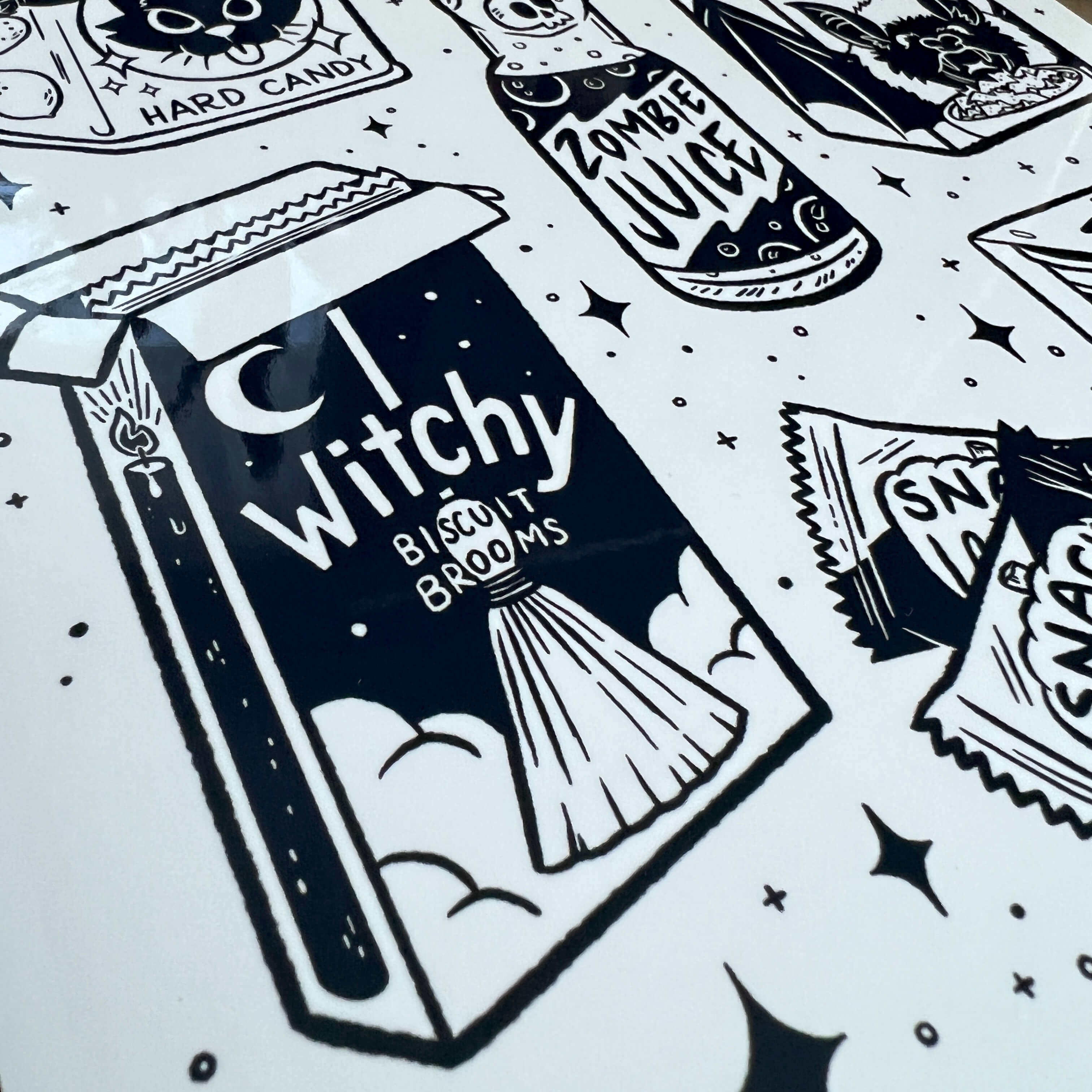 Tricky Treatzzz Tattoo Flash A4 Art Print