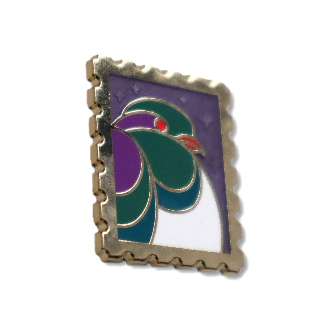 Par Avian II • Kererū Stamp Enamel Pin