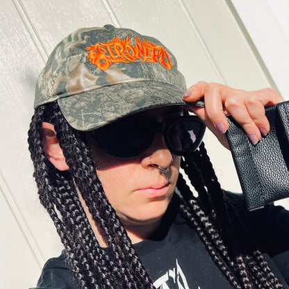 Bird Nerd Embroidered Camo Cap