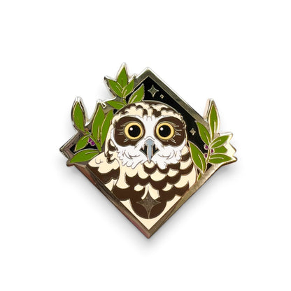 Ruru Diamond Enamel Pin