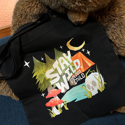 Stay Wild, Golden Child Tote Bag