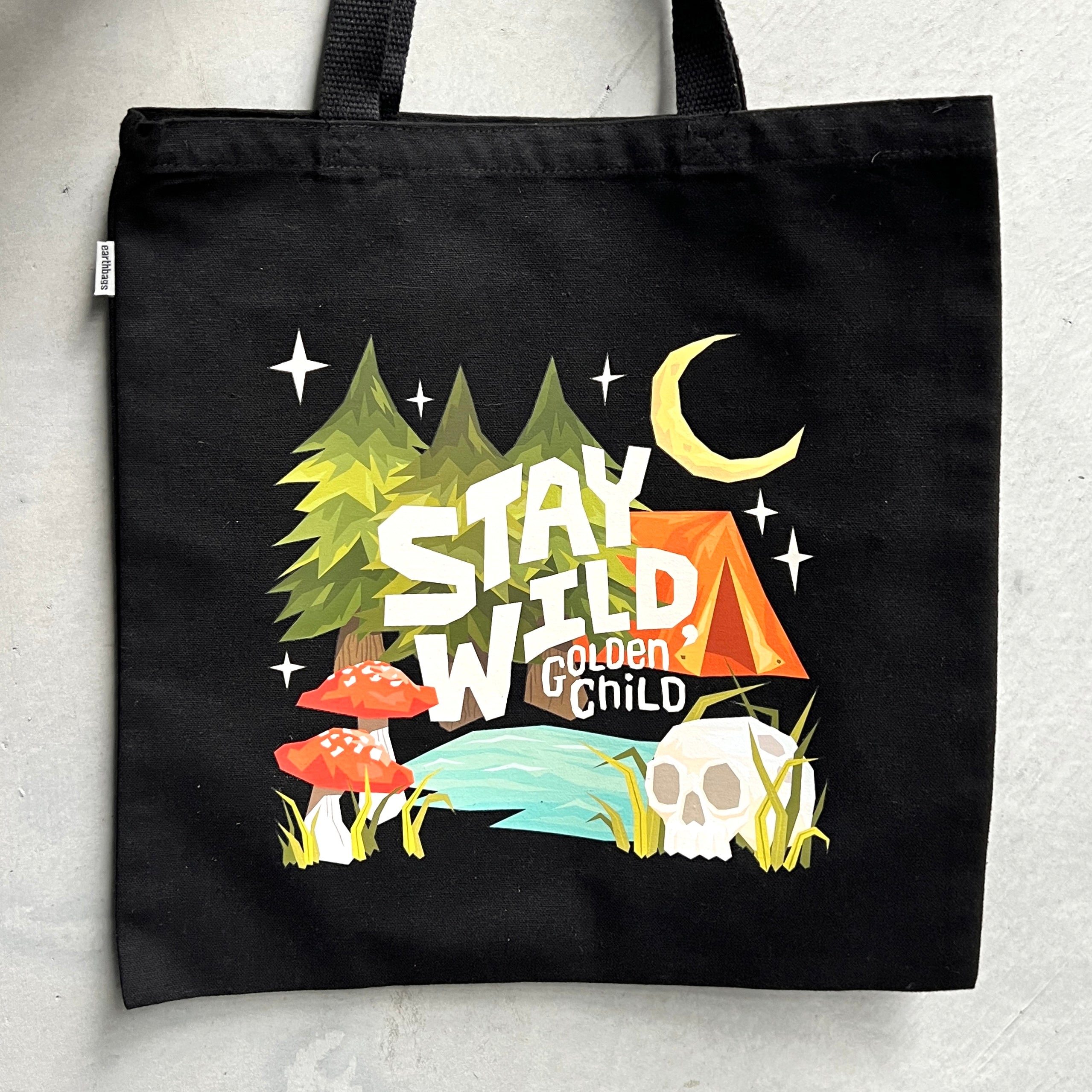 Stay Wild, Golden Child Tote Bag