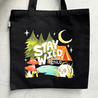 Stay Wild, Golden Child Tote Bag