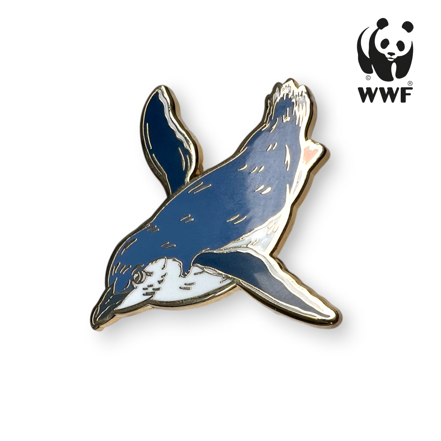 Kororā WWF NZ Enamel Pin • Little Blue Penguin – Pepper Raccoon
