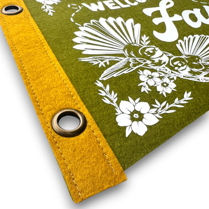 Fantail Forest Merino Wall Pennant