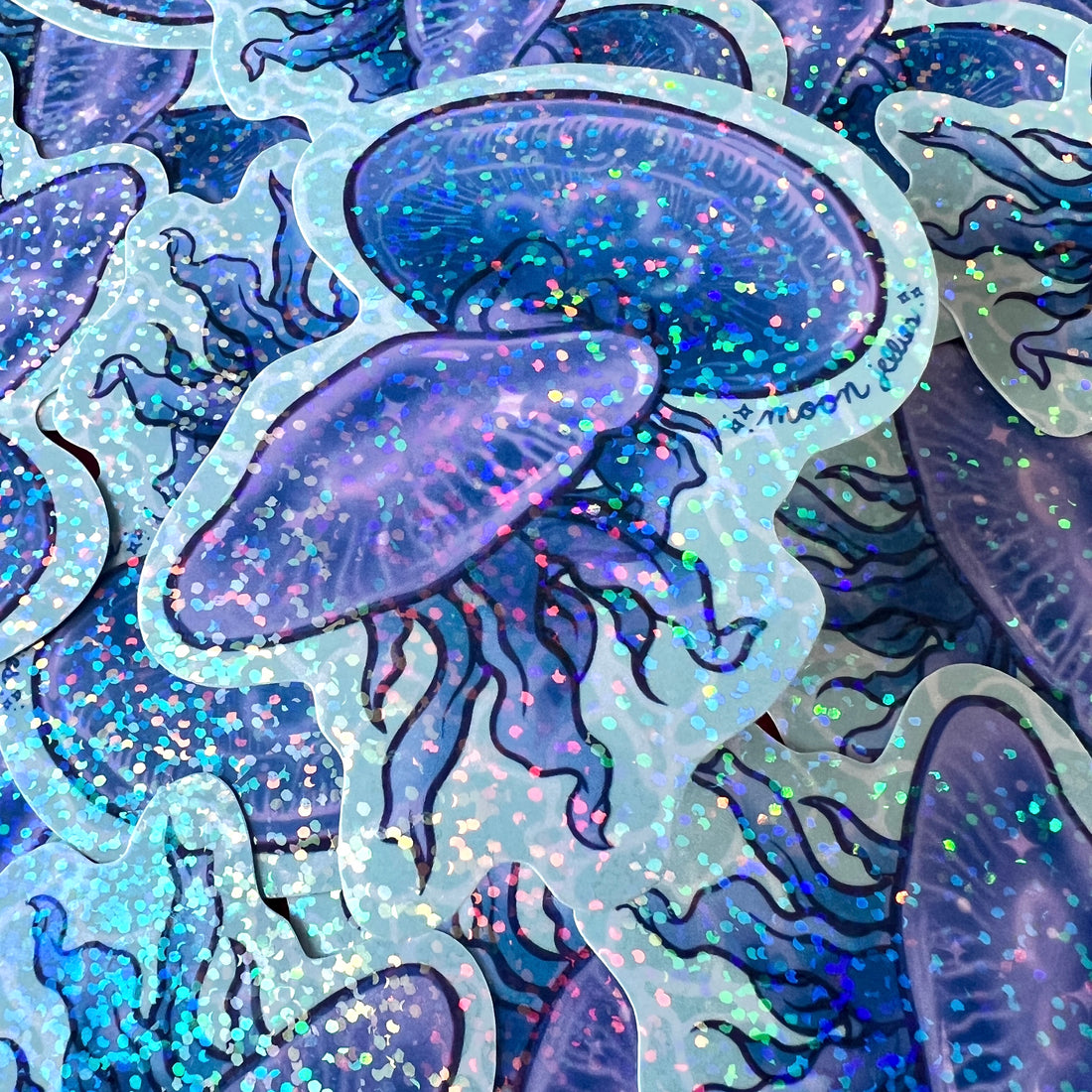 Moon Jellies Jellyfish Sticker