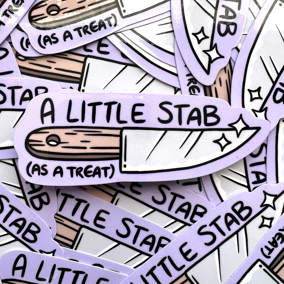 A Little Stab Vinyl Sticker