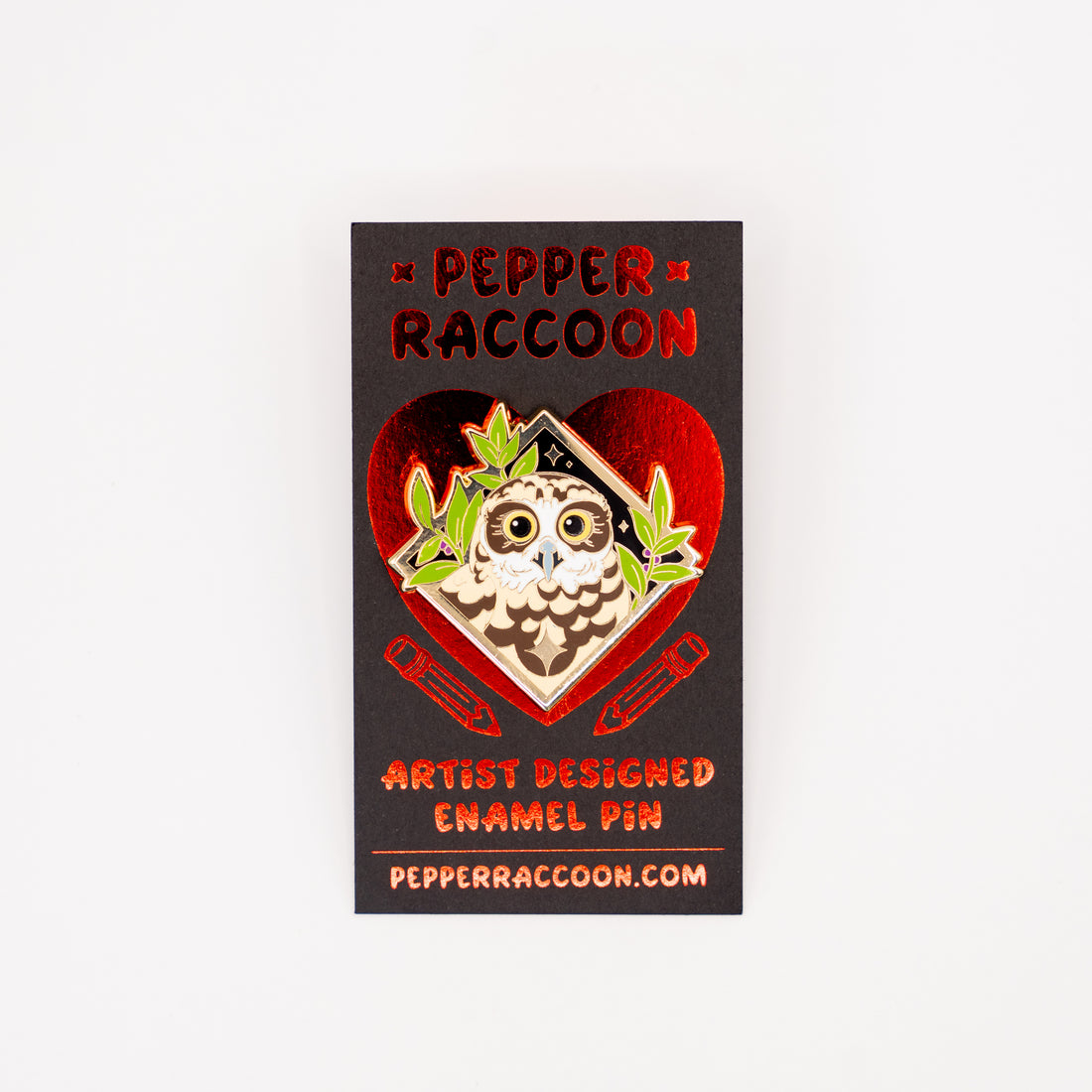 Ruru Diamond Enamel Pin