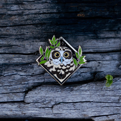 Ruru Diamond Enamel Pin