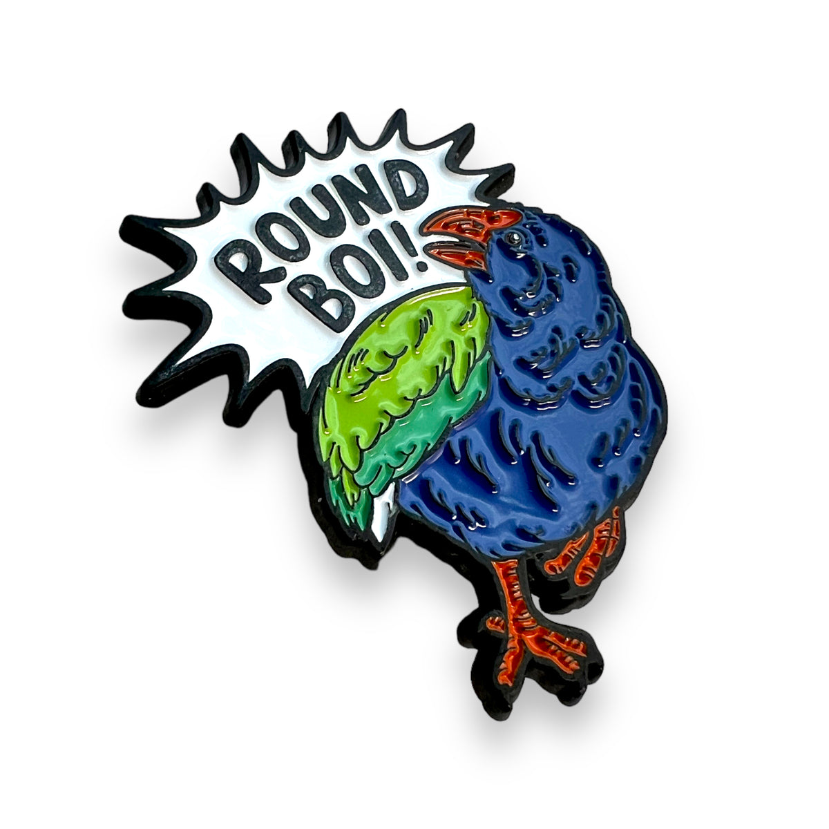 Round Boi! Takahē Enamel Pin