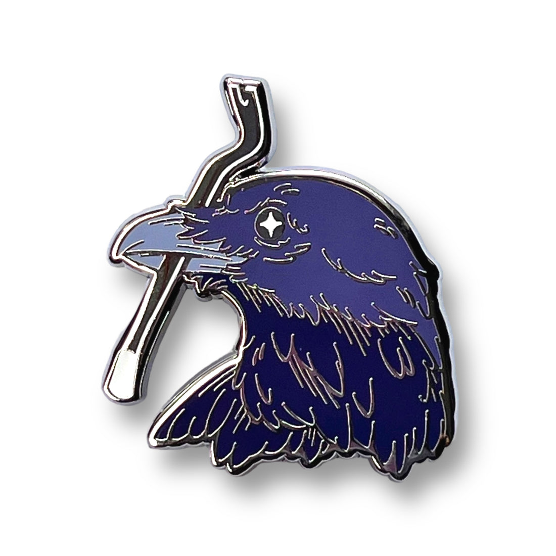 Crow With A Crowbar Pin
