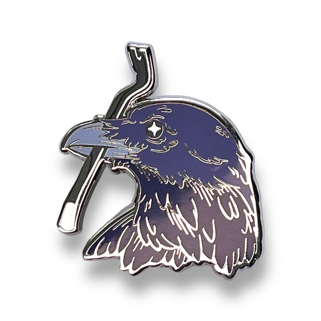 Crow With A Crowbar Pin