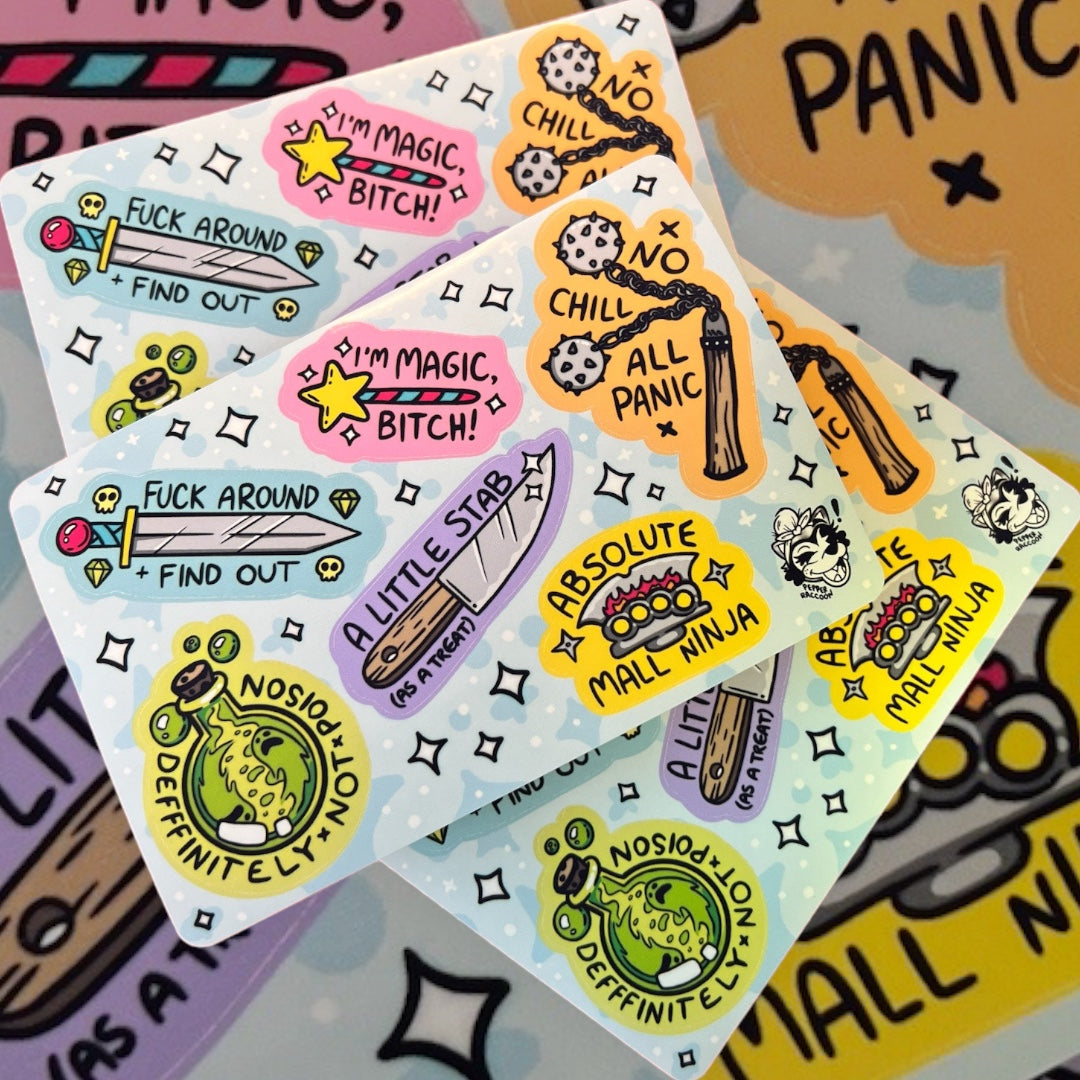 Absolute Weapons Sticker Sheet