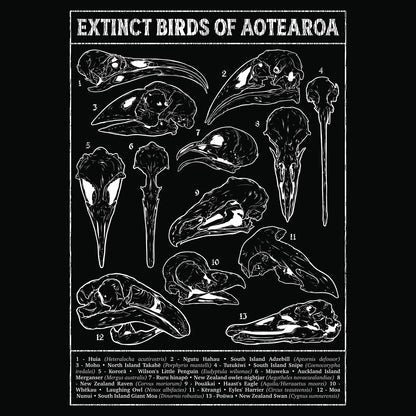 Aotearoa Aeternum • Extinct Bird Skulls Hoodie