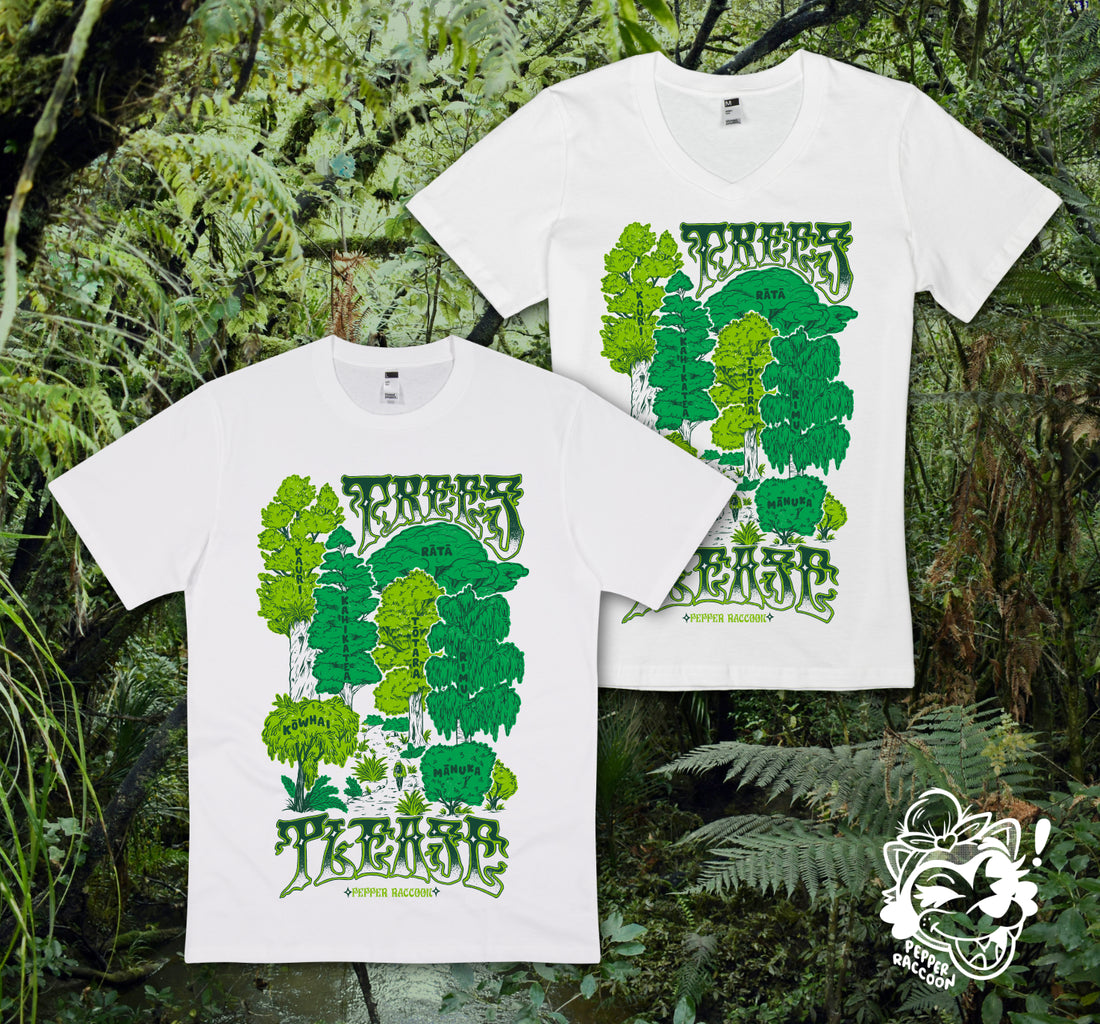 Trees Please T-Shirt • Aotearoa Native Trees
