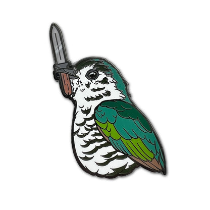 Crime Birds • Shining Cuckoo With Knife Pin