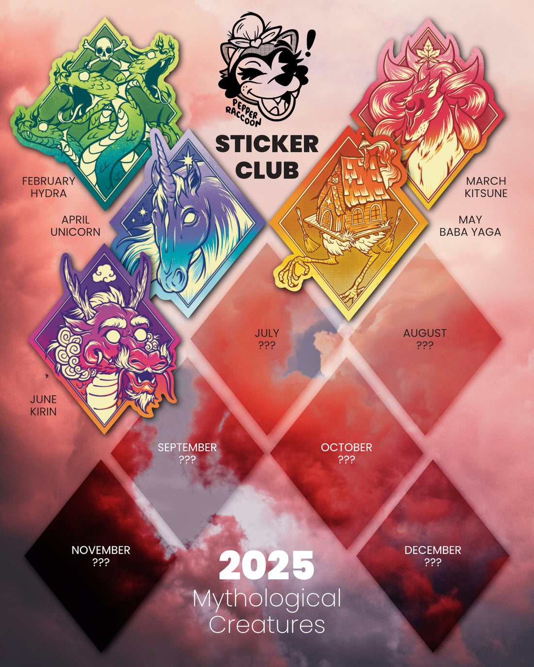 Trash Panda Gang • Sticker Club