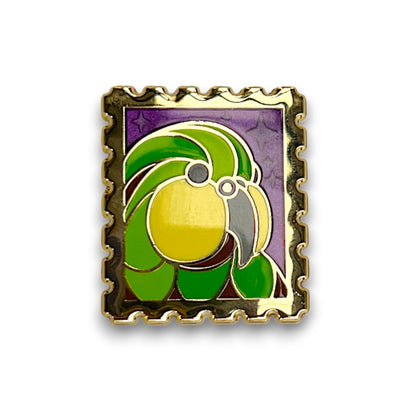 Par Avian IV • Kākāpō Stamp Enamel Pin