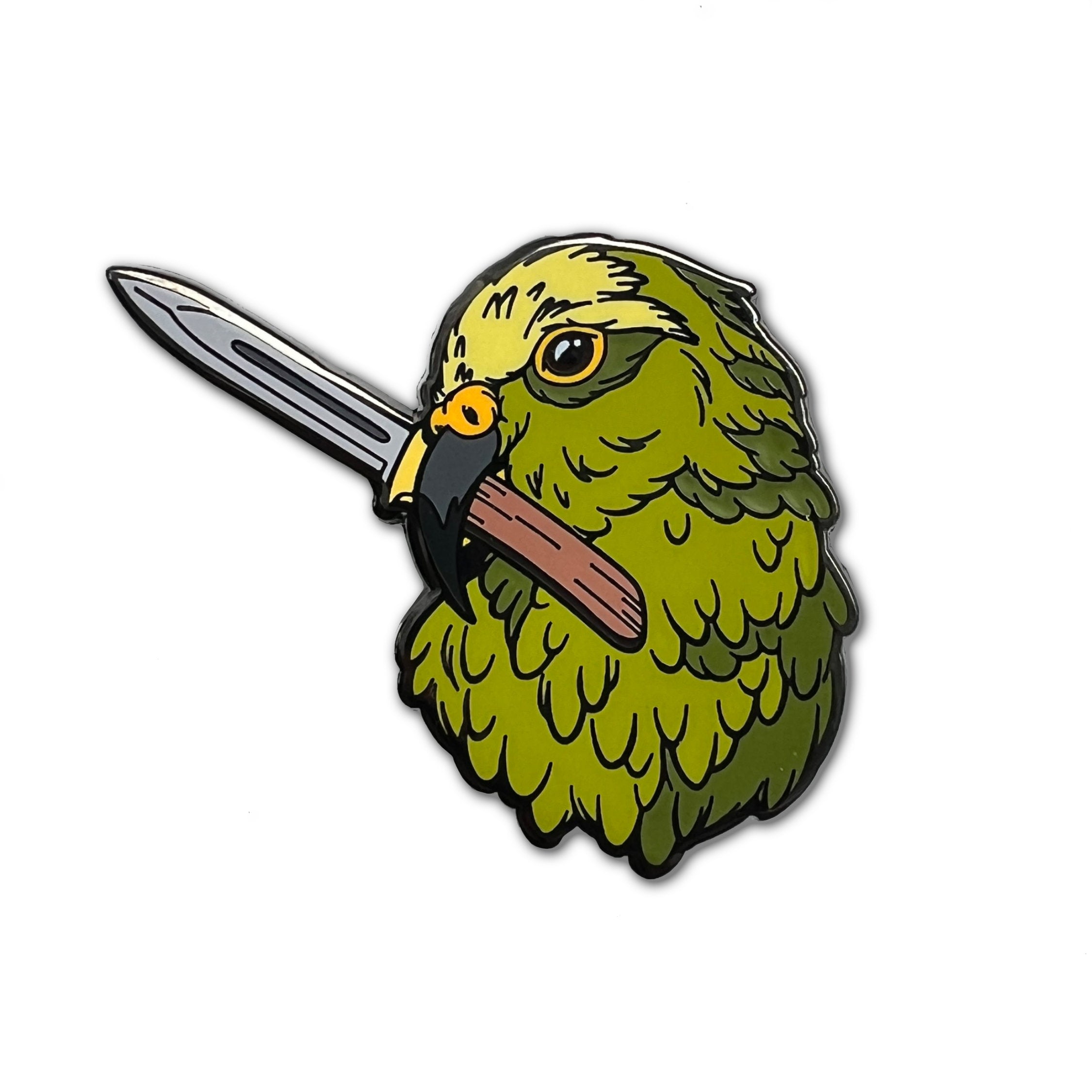 Crime Birds • Kea With Knife Pin