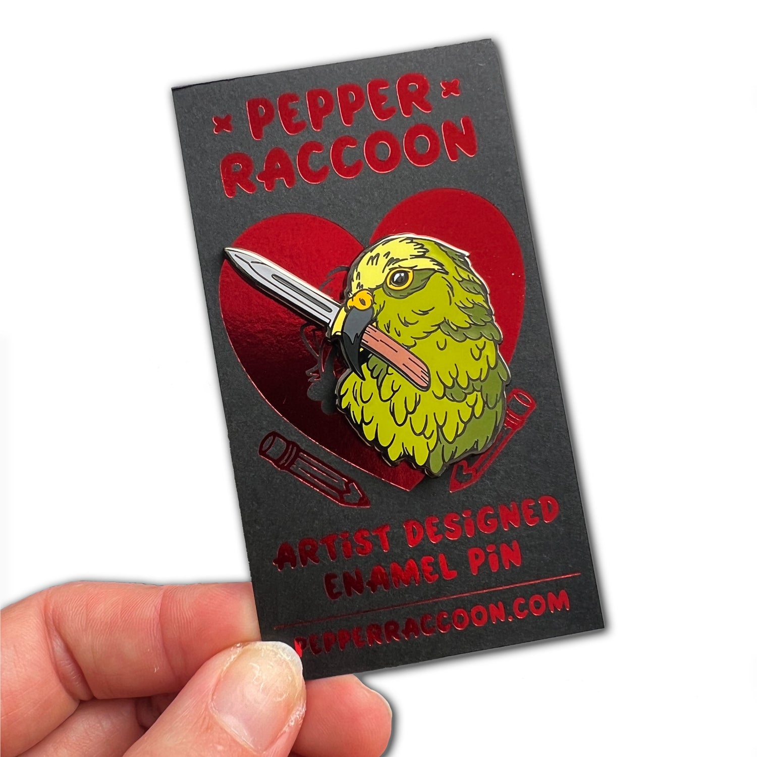 Crime Birds • Kea With Knife Pin