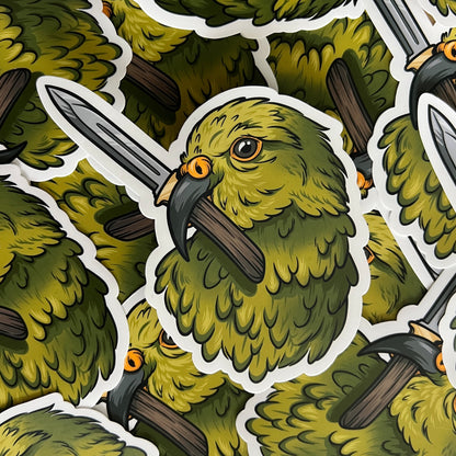 Crime Birds • Kea With Knife Sticker
