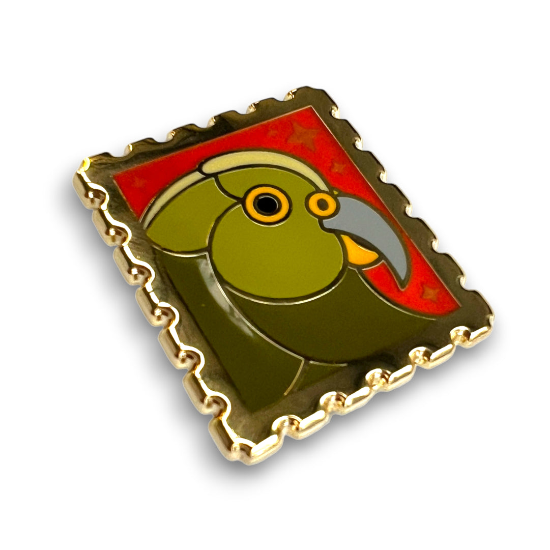 Par Avian IV • Kea Stamp Enamel Pin