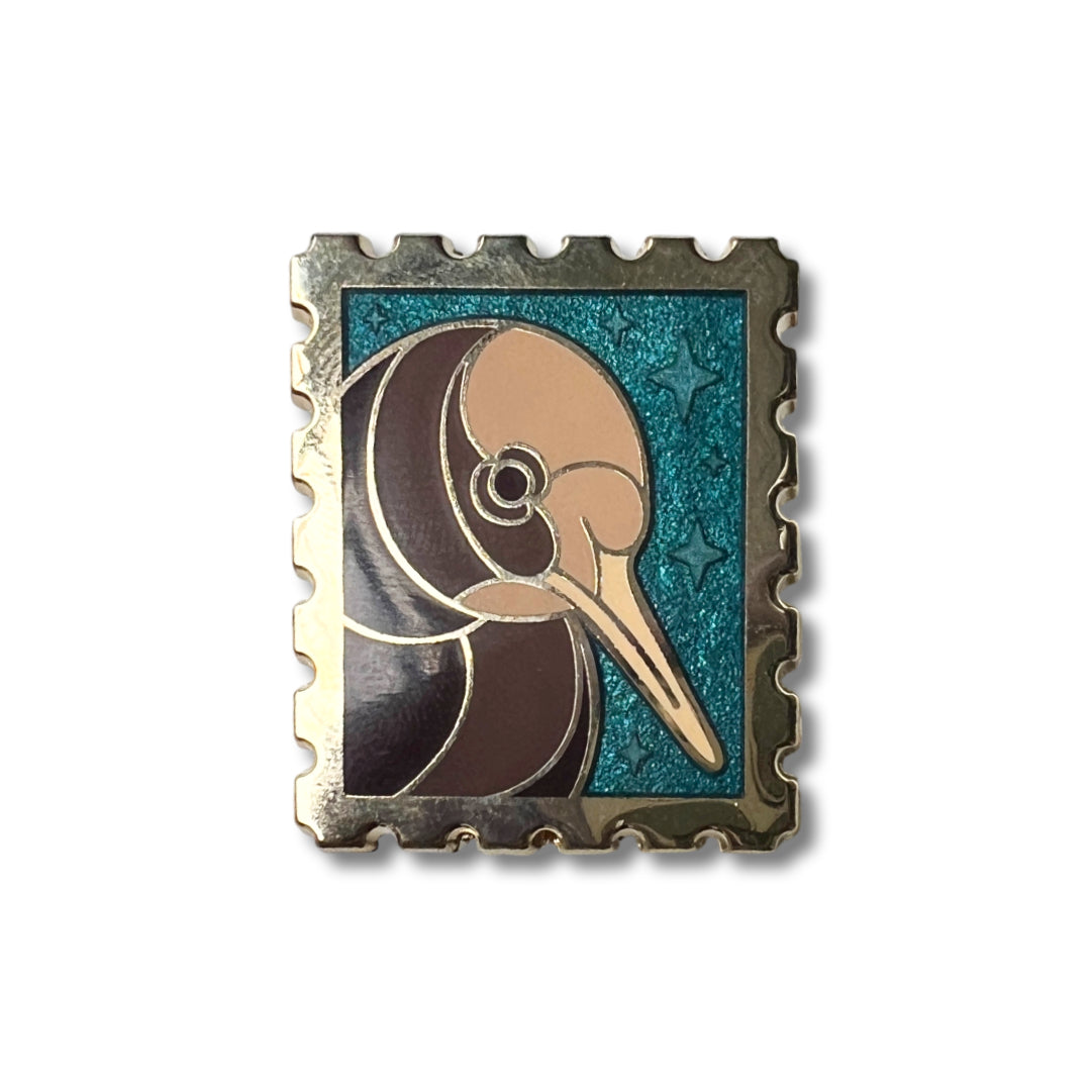 Par Avian III • Kiwi Stamp Enamel Pin