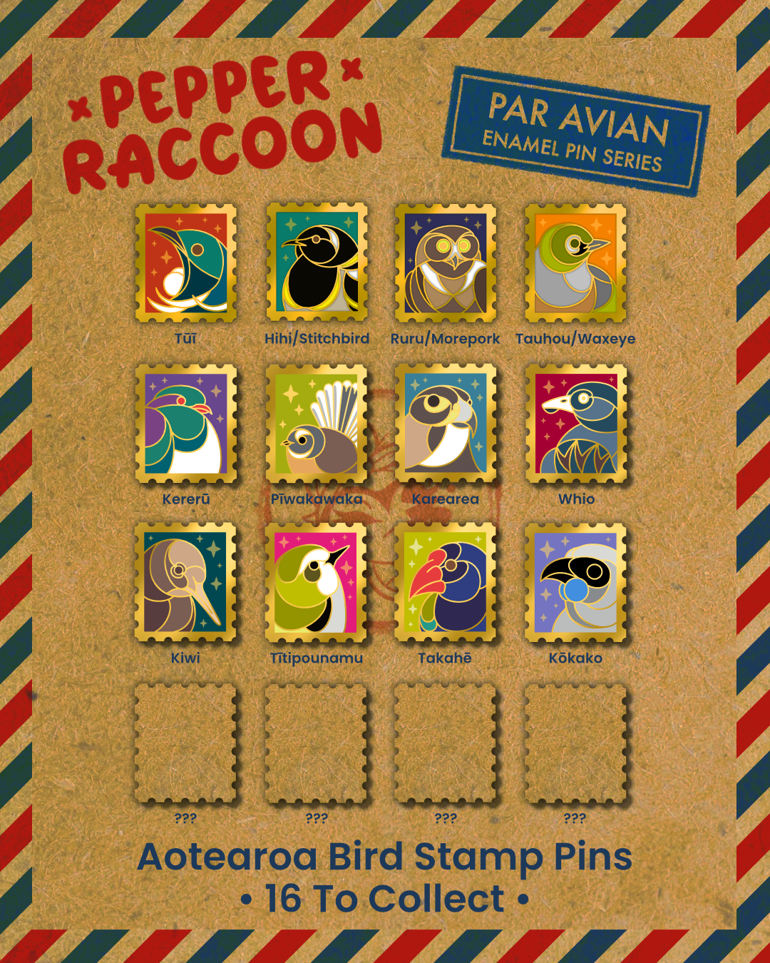 Par Avian Series III • Enamel Pin Set