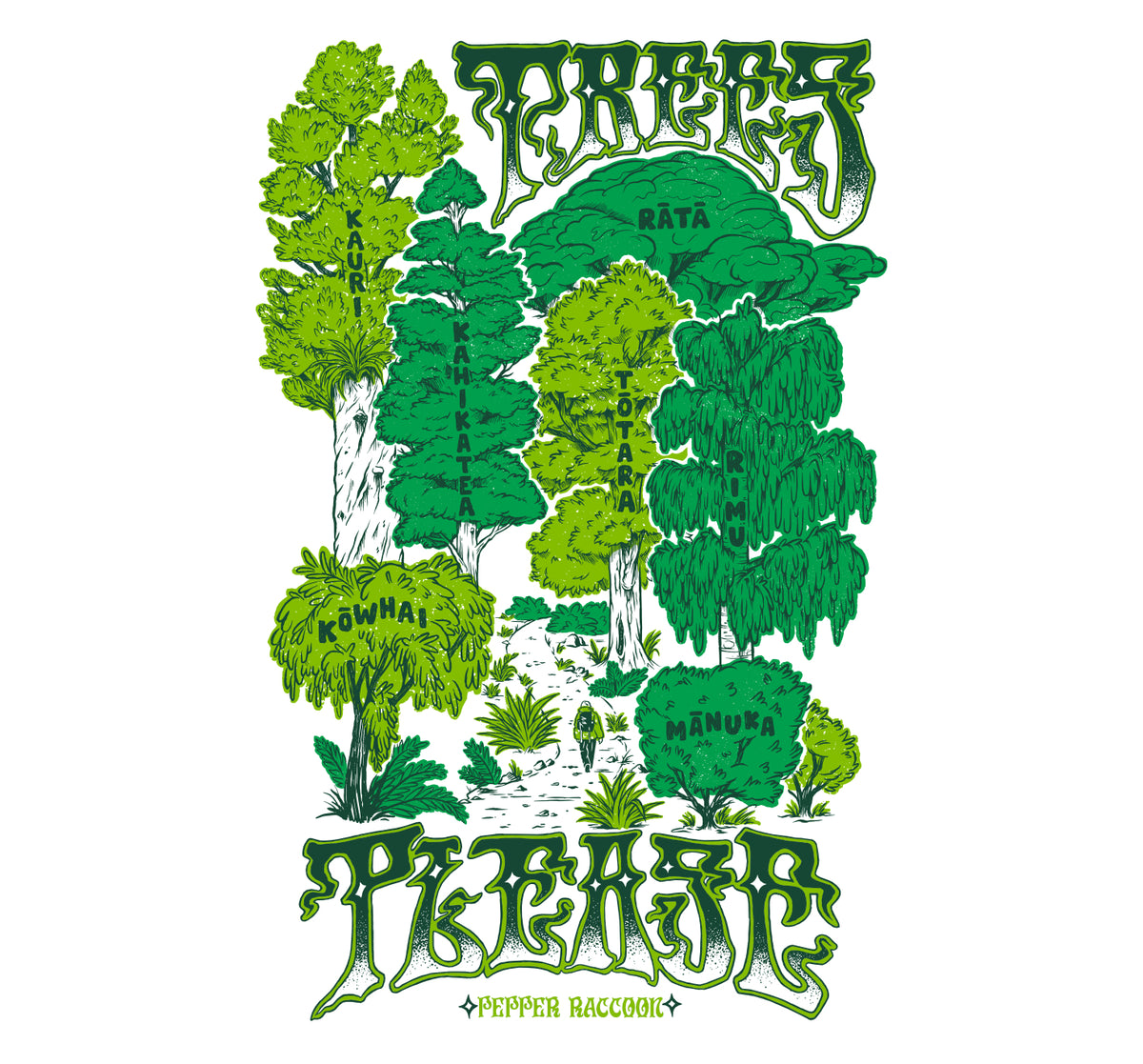 Trees Please T-Shirt • Aotearoa Native Trees