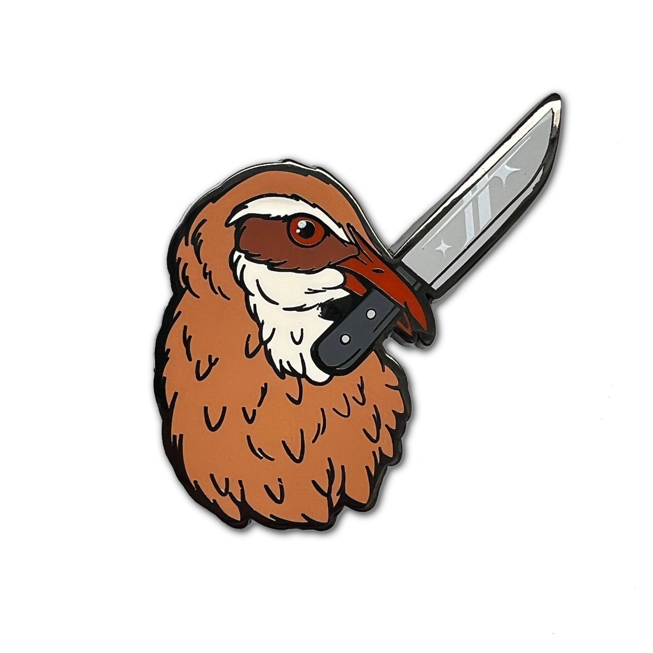 Crime Birds • Weka With Knife Pin